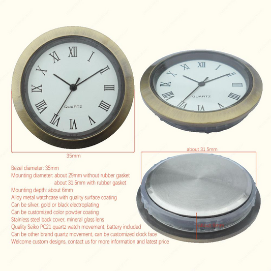 Clock/Watch inserts